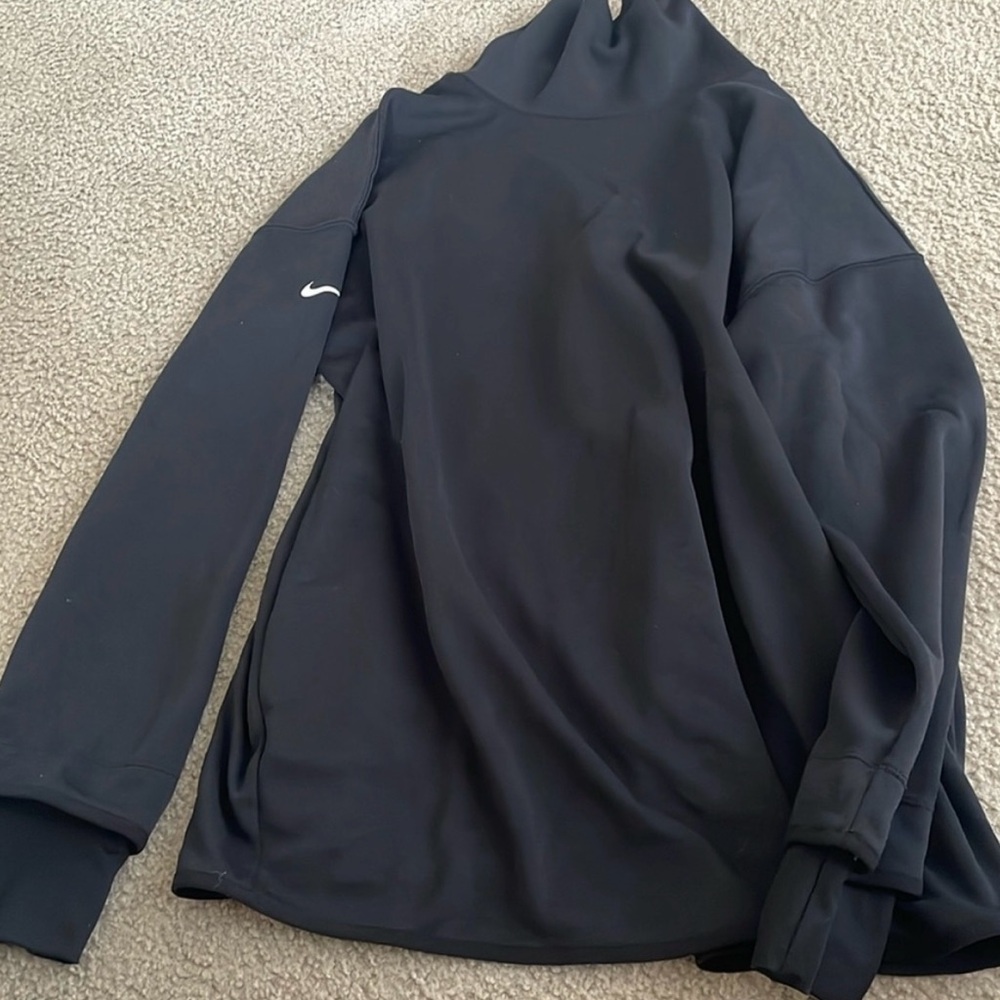 Nike Black High-Neck Maternity Top - Picture 3 of 6
